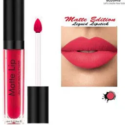 BLUSHIS High Defination Smudge Proof Waterproof Long Lasting Liquid Lipstick- 6 ml- Pink image 2