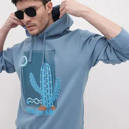 The Roadster Life Co. Graphic Printed Relaxed Fit Hooded Fleece Sweatshirt-picture-11