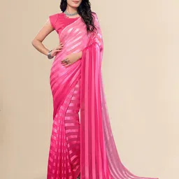 Moda Rapido Women Striped Satin Saree-picture-21