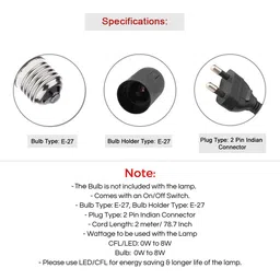 ExclusiveLane Lumespace Black & Blue Floral Printed Metal Cylindrical Shaped Table Lamp image 4