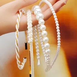 YouBella Set of 4 Beaded Hairbands image 3