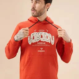 Status Quo Men Hooded Typography Printed TSweatshirt image 5