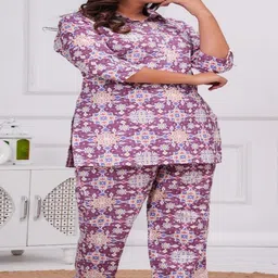 MAINA CREATION Shirt Collar Tunic With Trousers Co-Ords image 2