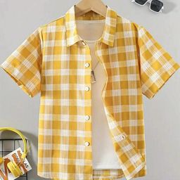 TIOR Boys Standard Checked Casual Shirt-picture-8