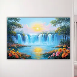 Viventiq Blue Canvas Wall Paintings image 4