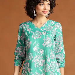 Anouk Floral Printed V-Neck Top-picture-42