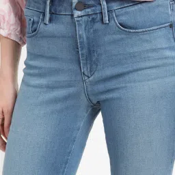 levi's Women's 711 Blue Skinny Fit Mid Rise Jeans image 5