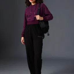 LIMEROAD Women Printed Hooded Sweatshirt image 2