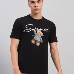 SWAGNOX Men Printed Applique T-shirt-picture-32