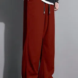 RAJOVATI Men Loose Fit Mid-Rise Trousers image 2