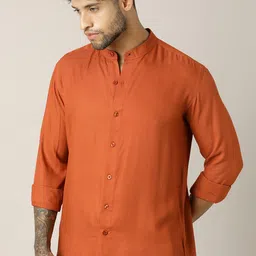 Paper Cut Men Solid Shirts-image-62