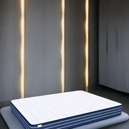 SLEEP SPA White & Blue Ortho Pocket With Tech Single Size Pocket Spring Mattress-picture-23