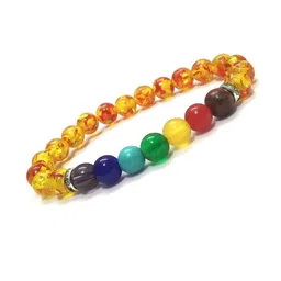Divine souvenirs Unisex Artificial Beaded Elasticated Bracelet-picture-32