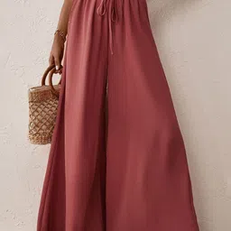 KPOP Women Relaxed Loose Fit High-Rise Wide Leg Trousers-picture-39