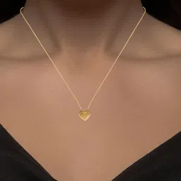 C KRISHNIAH CHETTY JEWELLERS PVT LTD 22KT Gold Heart Pendant Chain - 4.7 g-picture-28