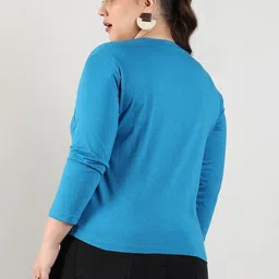 Instafab Plus Women Round Neck Long Sleeve Top image 2