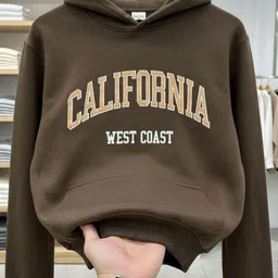 YONGE Men Printed Hooded Sweatshirt image 3