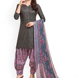 Maroosh Floral Printed Unstitched Dress Material-picture-20