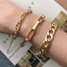 Arzonai Women Pack Of 3 Link Bracelets image 1