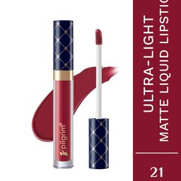 Pilgrim Oh So Crme! Ultra Light Matte Liquid Lipstick- 3.5 ml- Belle Pink-21-picture-33