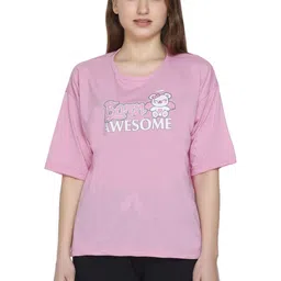 AMAHA FASHIONS Women Printed T-shirt image 4