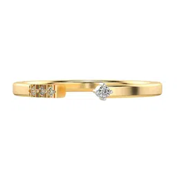 VALANOVA Women 18 Kt Yellow Gold & Certified Lab Grown Diamond Ring 1.34 gm 0.04 carat-picture-43