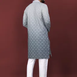 Moda Rapido Men Viscose Rayon Straight Kurtas image 3