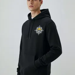 Manlino Men Printed Hooded Sweatshirt image 4