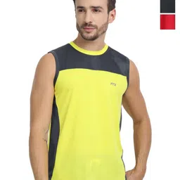 FTX Men Pack of 3 Dri-FIT Colourblocked Round Neck T-shirts-picture-40