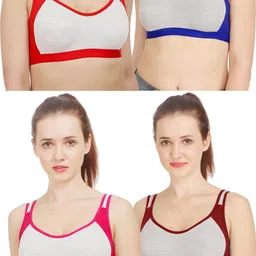 Samvar Multi Cotton Non-Wired Non Padded Minimizer Bra image 2