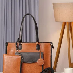 Bagsy Malone Animal Textured PU Structured Tote Bag-picture-25