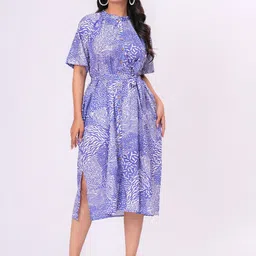 JAIPURRANG Women Abstract Printed Slits Cotton Shirt Midi Dress-picture-14
