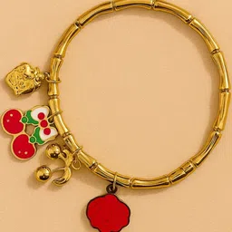 The Jewellery Tale Women Gold-Plated Wraparound Bracelet-picture-34