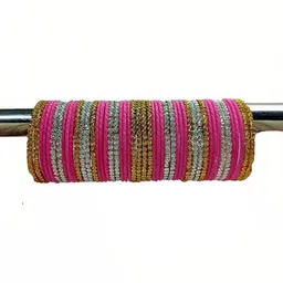 zsp zspzsp Set Of 48 Stone Studded Glass Bangle image 2