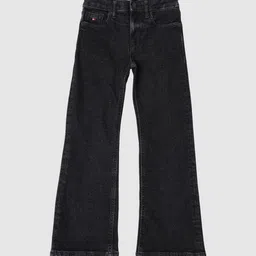 Tommy Hilfiger Girls Europe Bootcut Mid-Rise Heavy Fade Jeans-image-9