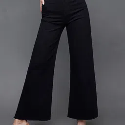 Miss Chase Women Garden Darter Wide Leg High-Rise Denim Jeans-image-91