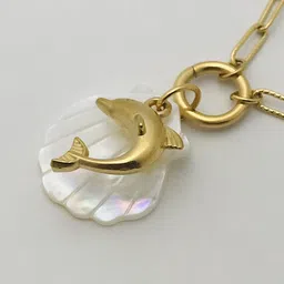 ANJNI CREATION Gold-Plated Stainless Steel Tarnish-Free Waterproof Clover Chain image 4