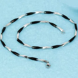 Thrillz Men Silver-Plated Stainless Steel Chain-picture-33