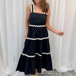 FIXOCRA Ruffled Fit & Flare Midi Dress-picture-15