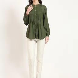 Divena Mandarin Collar Top image 5