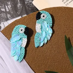 PATOLA BY VJ Animal Shaped Drop Earrings-picture-23