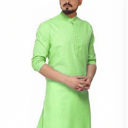 ANUJ FASHION Men Blended Straight Kurtas-picture-33