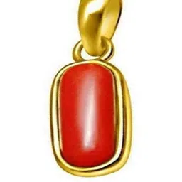 VANISHREE WORLD Red Brass Pearls Gold-Plated Pendant-picture-31