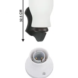 1ST TIME White & White Wood Contemporary Abstract Shaped Shaped Wall Lamp image 3