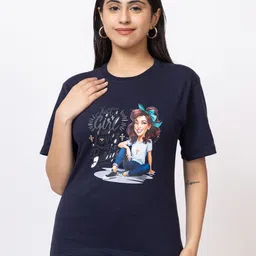 PYRO SPIRIT Graphic Printed Round Neck Regular Fit T-shirt-image-84