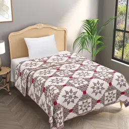 Gulaab Jaipur Pink & Grey Geometric 150 GSM Single Bed Dohar-picture-20