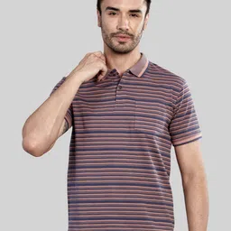 BE POSITIVE Men Striped Polo Collar T-shirt-picture-53