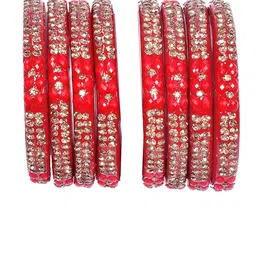 Shopmart Set Of 8 Stones-Studded Bangles-picture-39