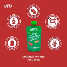 happa Baby Food Puree: Organic, Stage 2 (6M+), 100% Fruit, Pack of 12 (100g Each) Cereal image 3