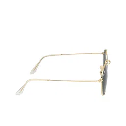 Ted Smith Unisex Green Lens & Gold-Toned Round Sunglasses with UV Protected Lens MOON_C19 image 3